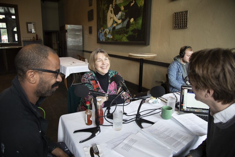Writer hustlers Charles Garrett, Chere Coen, Christiaan Mader