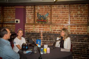 Eric Avery, Natalia Choate, Jan Swift, Out to Lunch at Tsunami Sushi