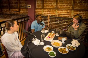 Caroline Merryman, Joseph Thomas Jr, Christiaan Mader, Out to Lunch at Tsunami Sushi