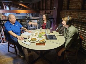 Roy Hebert, Vanessa Lomas, Christiaan Mader, Out to Lunch at Tsunami Sushi