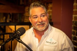 Jason Stoner, left a 30 year career to take over the 100,000-strong Facebook-centered group Foodies of Lafayette and their allied community refrigerators organization