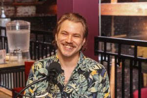 John Merrifield, standup comic and Founder of Lafayette's Oof Comedy