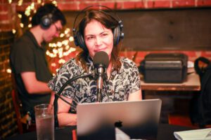 Audio Engineer Dylan Babineaux and Johanna Divine sitting in for Christiaan Mader on Out to Lunch