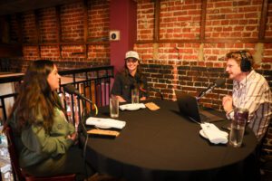 Bianca Russo, Krysten Ledet, Christiaan Mader, Out to Lunch at Tsunami Sushi in downtown Lafayette