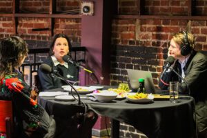 Alex Pitre, Traci Pecot, Christiaan Mader, Out to Lunch at Tsunami Sushi in Downtown Lafayette