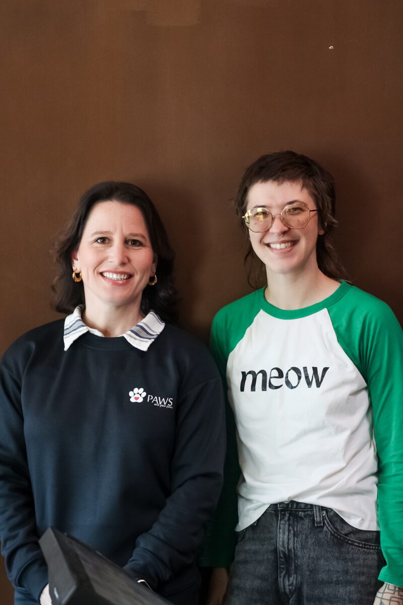 Traci Pecot from Paws and Paw Paws and Alex Pitre from MeowWoof Animal Collective, Out to Lunch at Tsunami Sushi