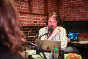 Christiaan Mader hosts Out to Lunch Acadiana at Tsunami Sushi in downtown Lafayette