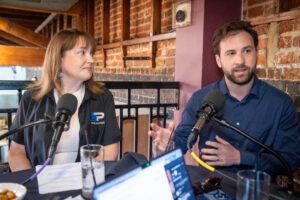 Sarah Brasseaux, Co-Founder of Blue Partner and Grant Schexnailder, Co-Founder of Empath Legal, Out to Lunch at Tsunami Sushi