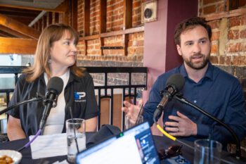 Sarah Brasseaux, Co-Founder of Blue Partner and Grant Schexnailder, Co-Founder of Empath Legal, Out to Lunch at Tsunami Sushi