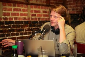 Christiaan Mader hosts Out to Lunch Acadiana at Tsunami Sushi in downtown Lafayette