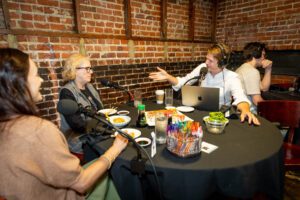 Heather Borges, Jaci Russo, Christiaan Mader, Dylan Babineaux, Out to Lunch at Tsunami Sushi