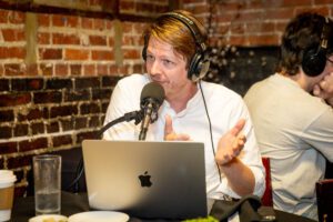 Christiaan Mader hosts Out to Lunch Acadiana at Tsunami Sushi in downtown Lafayette