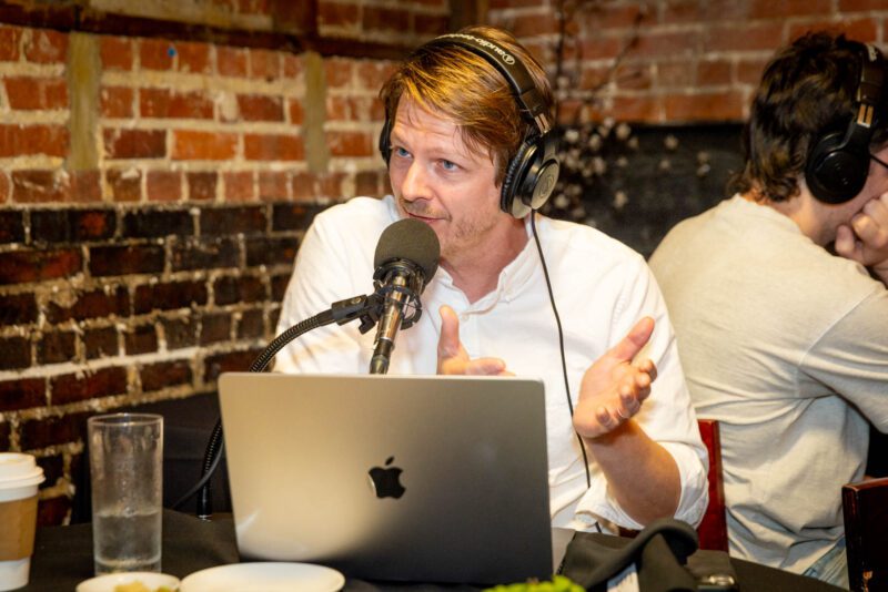 Christiaan Mader hosts Out to Lunch Acadiana at Tsunami Sushi in downtown Lafayette