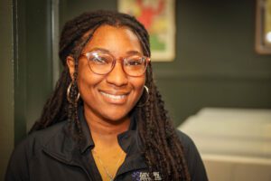 Bri Nelson, Club Manager at Anytime Fitness in Lafayette. There are 6,000 Anytime Fitness locations across the US and around the world and if you're a member at Bri's club here in Lafayette you can go to any of them anywhere, literally, any time, 24/7.